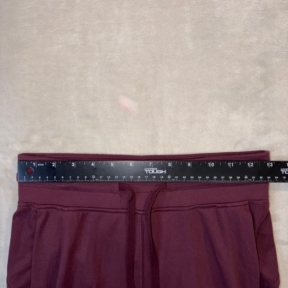 Lululemon Jogger 28 Burgundy Wine Nulu High Rise Pants LW5DP3S Size 4 - Picture 3 of 8